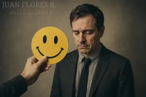 El mandato de ser feliz desde una mirada psicoanalítica de Juan Antonio Flores.